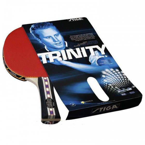 Ракетка н/теннис Stiga Trinity 4*, накладки 2мм, скорость-95, вращение-86,контроль-46 / 7414