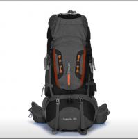 Рюкзак NORTH FACE туристический, 80л , В65*Ш33*Г26, алюм. вставки, дождевик, цвет черный / 703105