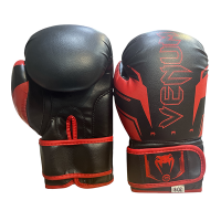 Перчатки боксерские Venum Elite EVO (PK) черно-красный ПВХ 8 унц / 7928