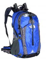 Рюкзак NORTH FACE туристический, 50л , В55*Ш32*Г22, алюм.вставки, дождевик, синий (133-004) / 703109