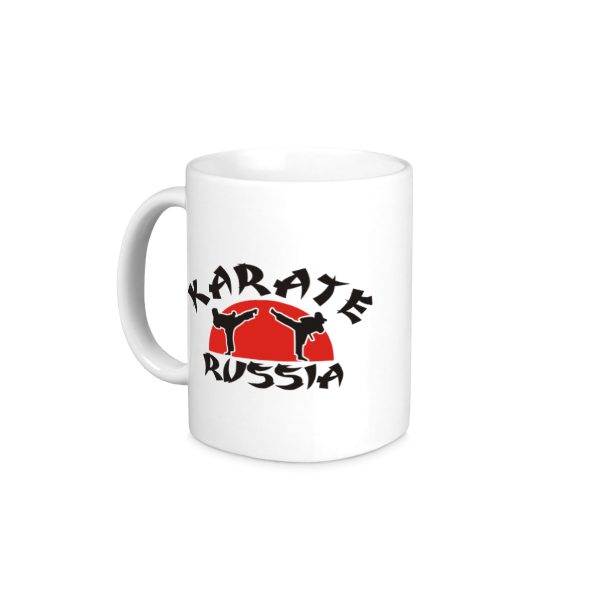 Кружка с нанесением символики единоборств
