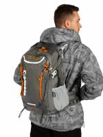 Рюкзак COLUMBIA TITANIUM, 40л, В47*Ш30*Г20, алюм. вставки, дождевик, цвет серый (133-006) / 703281