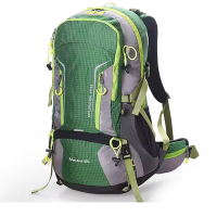 Рюкзак COLUMBIA туристический, 50л, В56*Ш34*Г20, алюм.вставки, дождевик, зеленый (72-002) / 703561