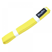 Пояс для единоборств BoyBo, BW280, желтый, 280 см / WS