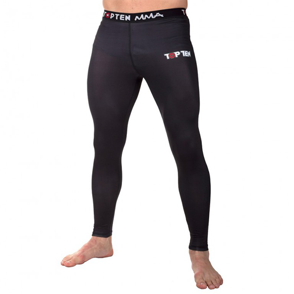 Брюки компрессионные TOPTEN MMA Black (L) / 1880-9