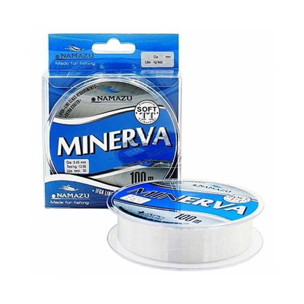 Леска Namazu "Minerva", L-100 м, d-0,25 мм, test-5,2 кг, прозрачная / NM100-0,25