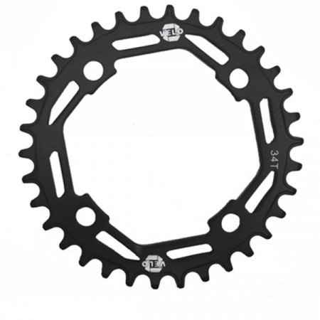 Звезда Narrow Wide PCD-104 для системы шатунов велосипеда 34 зуба, стальная, фирма VELO / 3002620-34