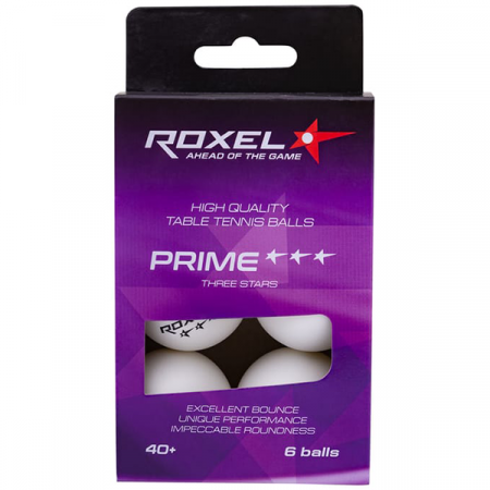 Мяч н/т Roxel 3* Prime, белый / 15364