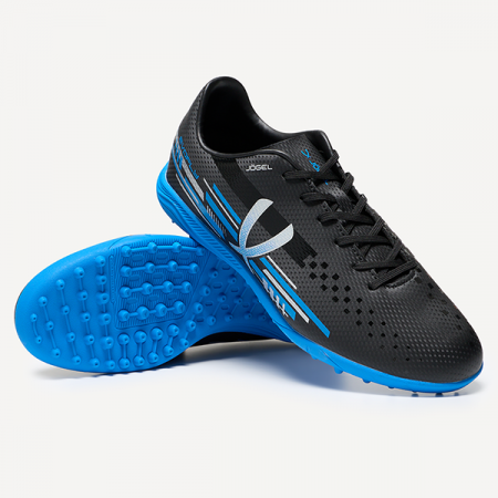 Бутсы многошиповые Jogel Evofly TF Talant Black/blue, черный/голубой (38) / 4215