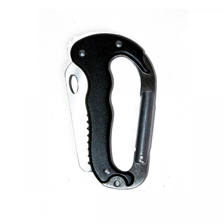 Карабин 9x5x0.8cm, black / 3030A