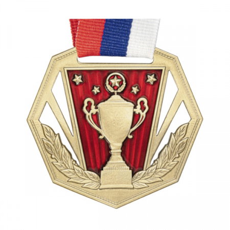 Медаль MZP 569-60/GM с лентой (D-60мм, s-2мм) / 131055